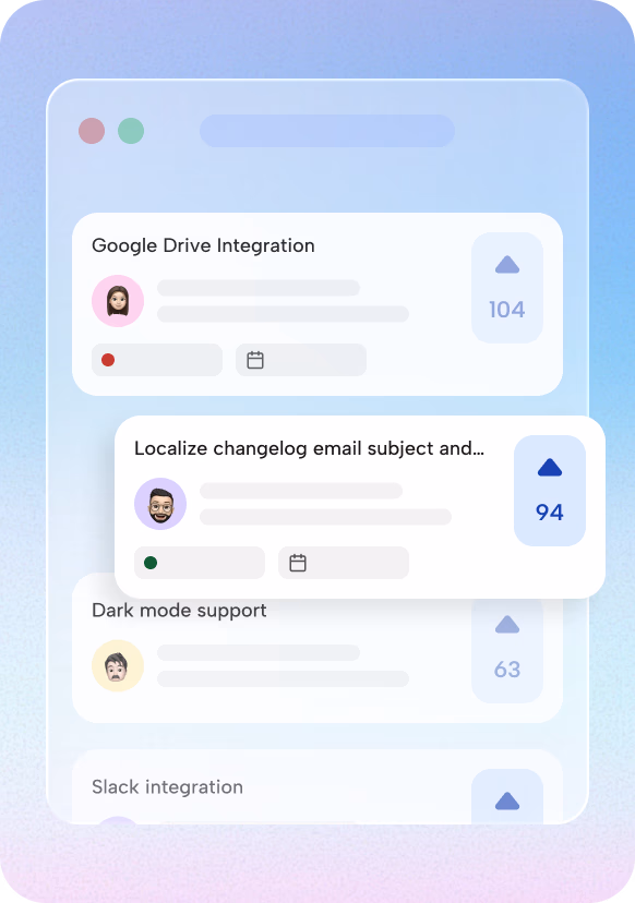priotize features based on the user feedback, upvotes and build the product roadmap