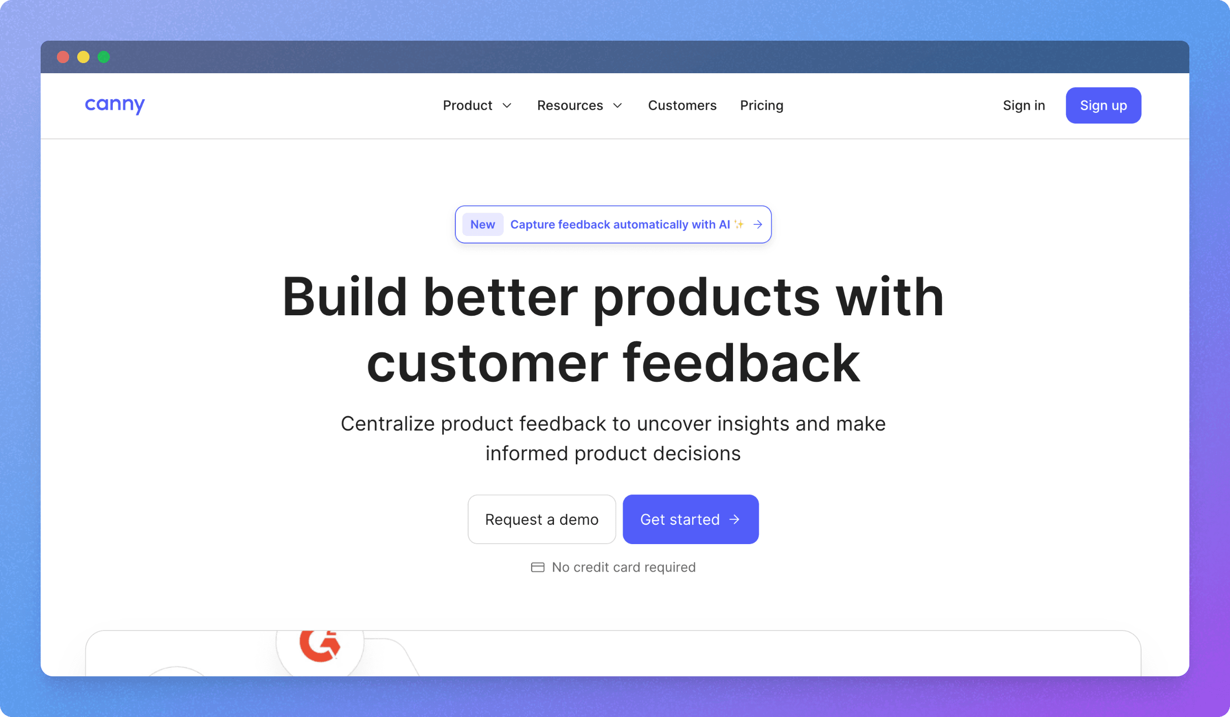 canny homepage